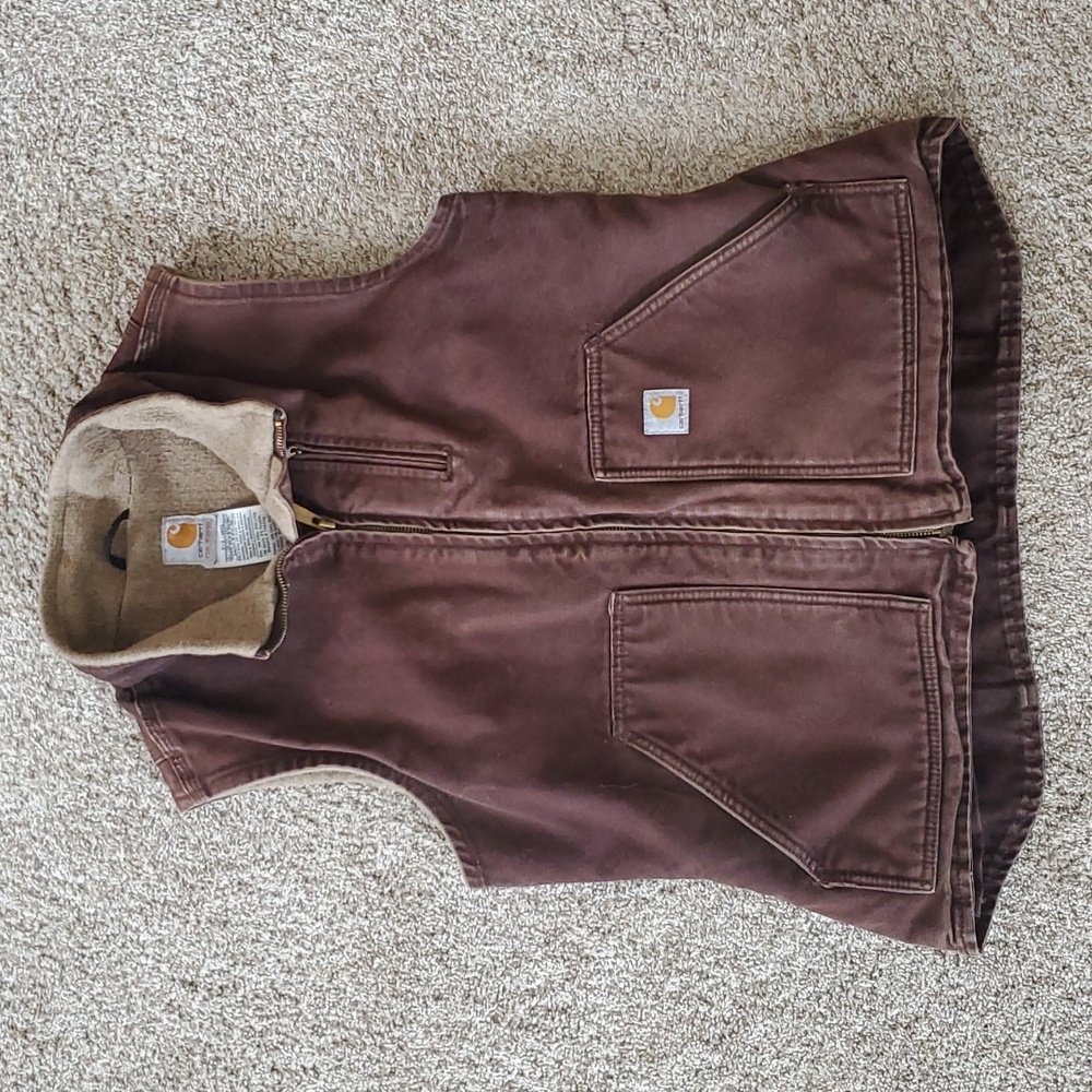 Carhartt Vest size Medium Dark Brown